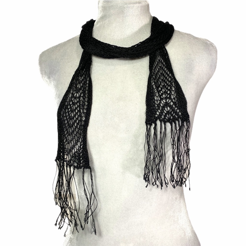 Coldwater Creek net crochet scarf